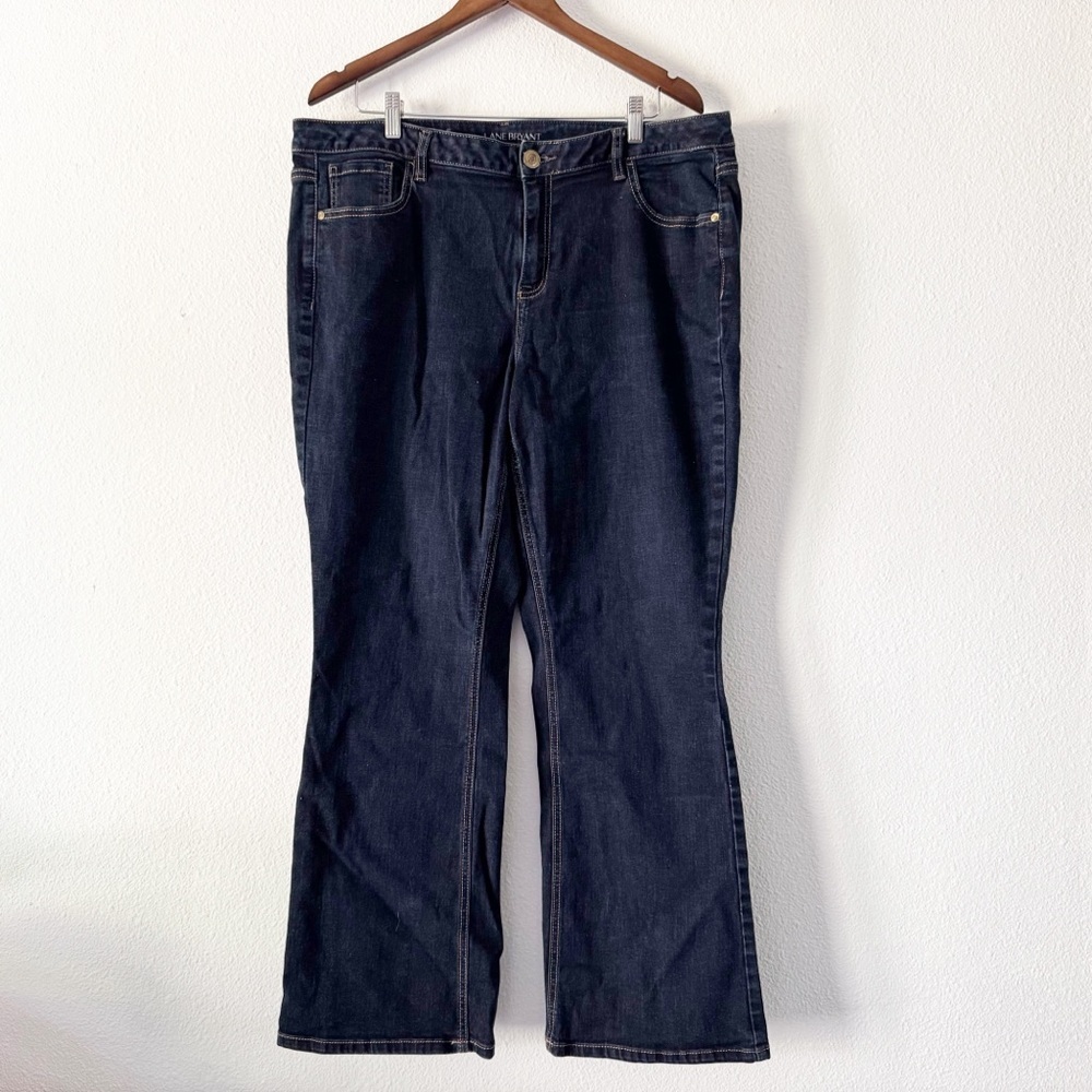 Lane Bryant Bootcut Genius Regular Fit Dark Wash Jeans Size 20 - Picture 2 of 12